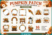 Pumpkin Patch Design Clipart Bundle, a Seasonal Illustration by Actual Pixel (Thumbnail 1 of 17)