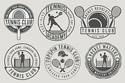 Set of Tennis Club Vintage Badges, a Branding & Logo Template by Billah Hub (Thumbnail 1 of 3)