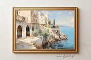 Oil Painting Print-Vintage Houses, a Seasonal Illustration by NSTUDIO (Thumbnail 1 of 9)