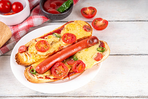 Tasty gourmet pizza dogs, a Food & Drink Photo by Rimma