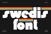 Swedis - Vintage Bold Font, a Sans Serif Font by Pekotype (Thumbnail 1 of 16)