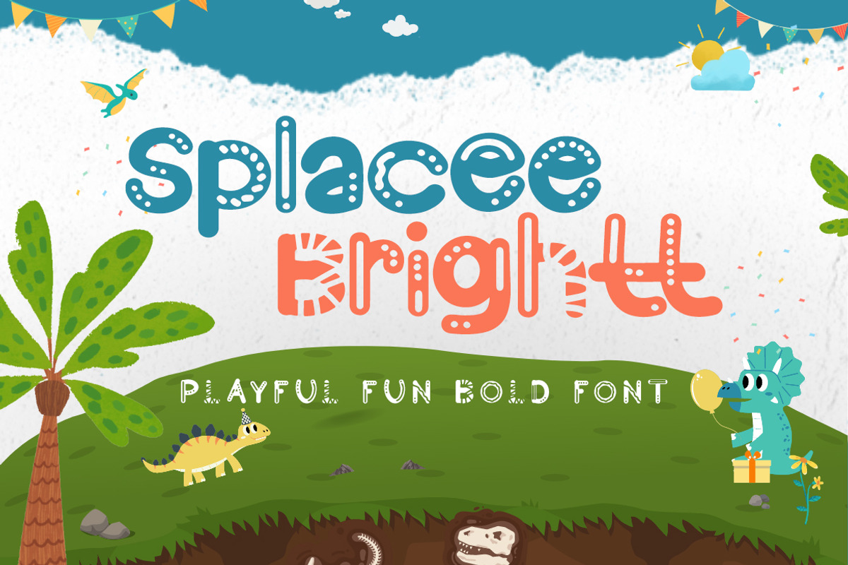 Splacee Brightt - Playful Bold Font, a Blackletter Font by Dhabee (Photo 1 of 12)