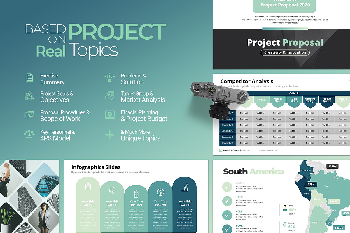 Project Proposal Keynote Template, a Presentation Template by WhiteGraphic (Photo 2 of 13)