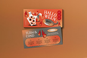 Orange Halloween Sale Voucher, a Card Template by graphicook (Thumbnail 1 of 3)