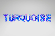 Turquoise Glitter Confetti Alphabet, an Illustration by tahananeart (Thumbnail 1 of 3)