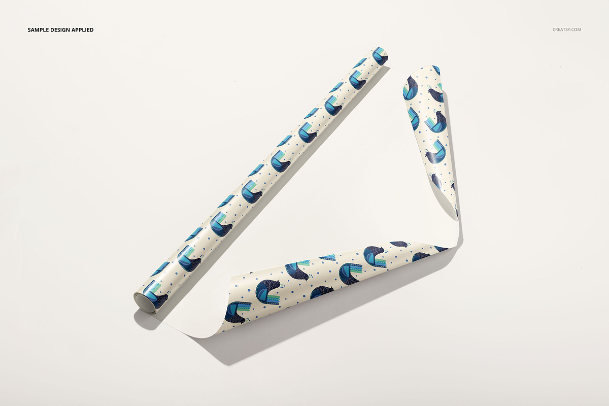 Gift Wrapping Paper Mockup Bundle, a Packaging Mockup by creatsy5 (Photo 24 of 35)