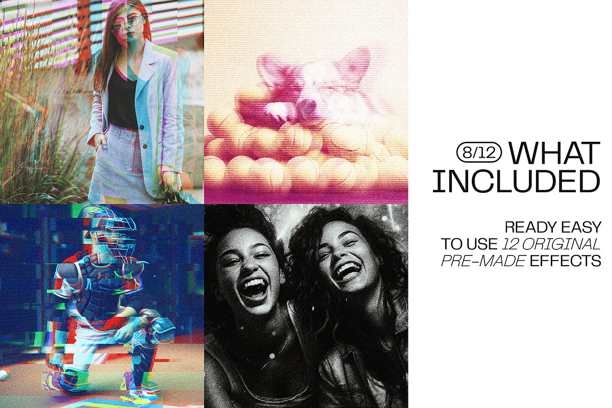 12 Photo Effect Templates, a Layer Style Add-On by iDoodle Studio (Photo 4 of 6)