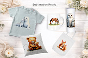 Mom and Baby Animal Sublimation, an Illustration by Artnoy (Thumbnail 6 of 8)
