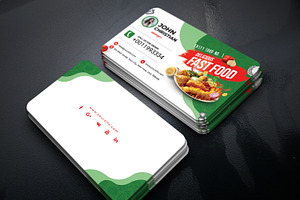 Restaurant Business Card Template, a Business Card Template by GreenPixi