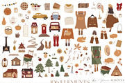 Vintage Autumn collection, a Seasonal Illustration by Alisovna (Thumbnail 10 of 12)