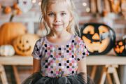 Halloween Kids Tshirt Mockup, a Shirt Mockup by LinnestCreative (Thumbnail 3 of 5)