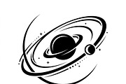 60 Planet Orbit Abstract Silhouette, an Empty State Illustration by Amazin_art (Thumbnail 6 of 35)