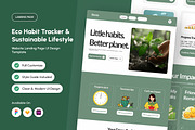 Blomly Nature-Driven Habits Landing, a Landing Page Template by productype1 (Thumbnail 1 of 5)