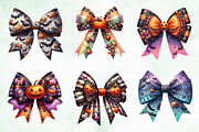 Watercolor Halloween Coquette Bows, an Illustration by Creative Art (Thumbnail 2 of 4)