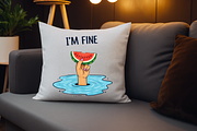 Funny Summer Watermelon Design, a Seasonal Illustration by Design Station (Thumbnail 4 of 6)
