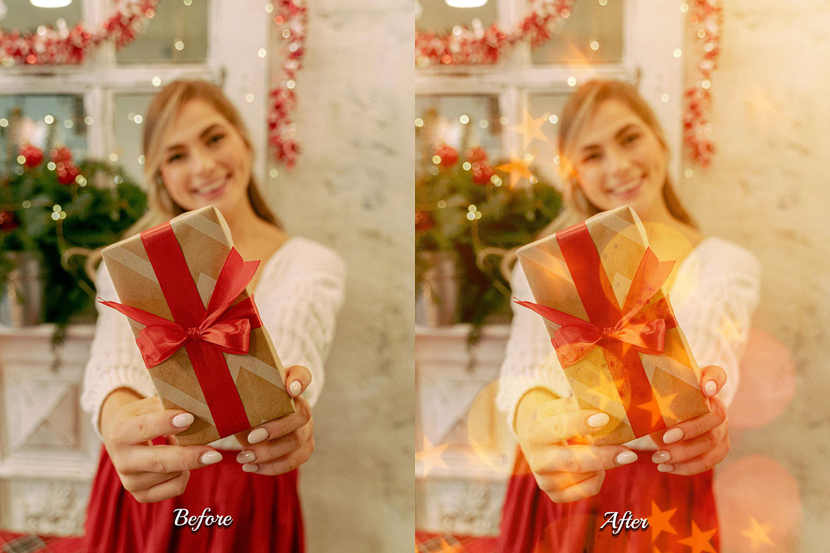 50 Christmas Star Light Overlays, a Texture Graphic by 3Motional (Photo 15 of 16)