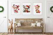 Christmas Deer. T-Shirt, PNG., an Animal Illustration by KENO Mascots (Thumbnail 6 of 8)