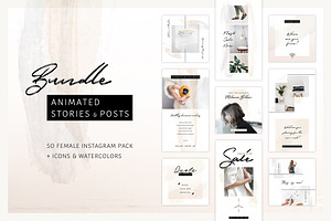 BUNDLE: Animated Posts & Stories