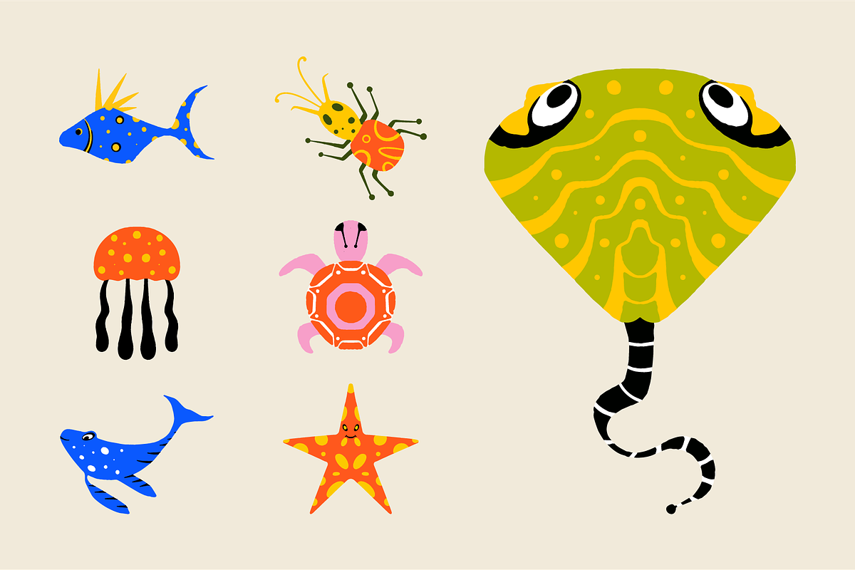 Sea Animals Element, a Graphic by HunEyy (Photo 3 of 10)
