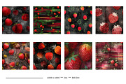 Strawberry Retro Art Style Patterns, a Pattern Graphic by karenfoleyphoto (Thumbnail 11 of 16)