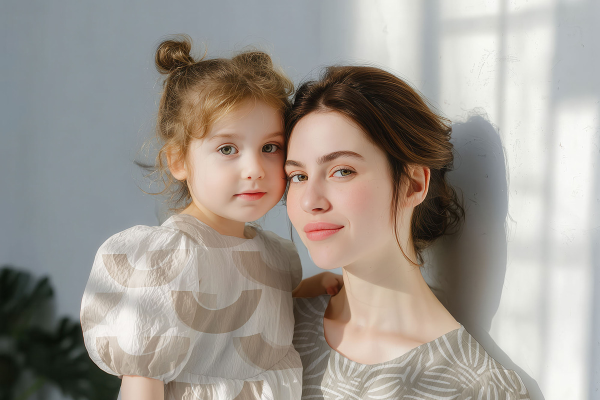 Mom & Child Dress Mockup (PSD), a Shirt Mockup by 1001 mockups (Photo 12 of 14)