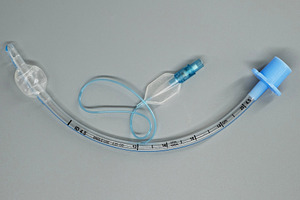 Single-Use Endotracheal Tube with Cuff. A clear, flexible medical device design, a Photo by Rohan Photography