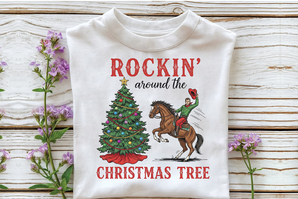 Rockin around the Christmas tree PNG, an Illustration by Craft Nest (Photo 4 of 7)