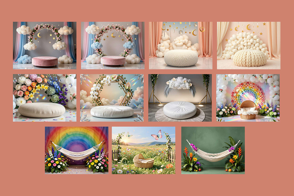 22 Soft Baby Digital Backdrops, a Background Graphic by 3Motional (Photo 7 of 7)