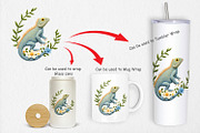 Iguana Embroidery Clipart, a Graphic by Artnoy (Thumbnail 4 of 5)