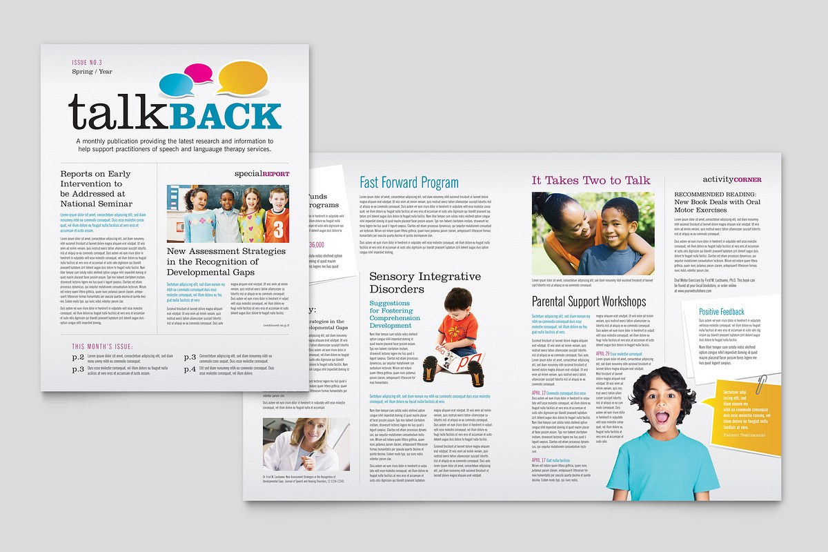 Child Therapy Newsletter Template, a Magazine Template by StockLayouts (Photo 4 of 4)