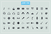 Music Glyph Icons V2, a Solid Icon by Jumbo Icons (Thumbnail 4 of 5)