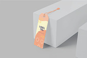 Clothing Label Tag Mockups, an Advertising Mockup by megostudi0 (Thumbnail 2 of 5)