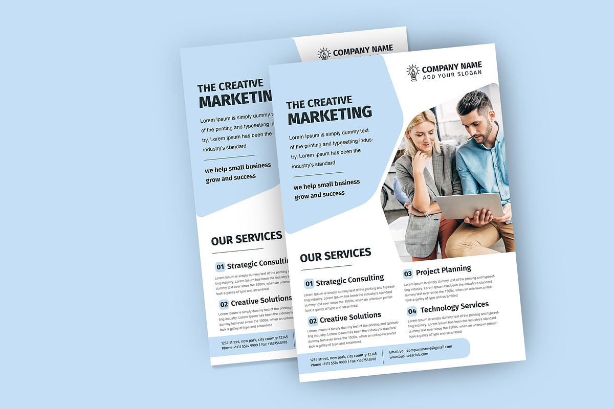 Minimal Corporate Flyer Template, a Flyer Template by Madhabi Studio (Photo 2 of 3)