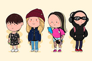 70+ Cute People Characters Set, a Person Illustration by Slavko Kahovsky (Thumbnail 3 of 4)