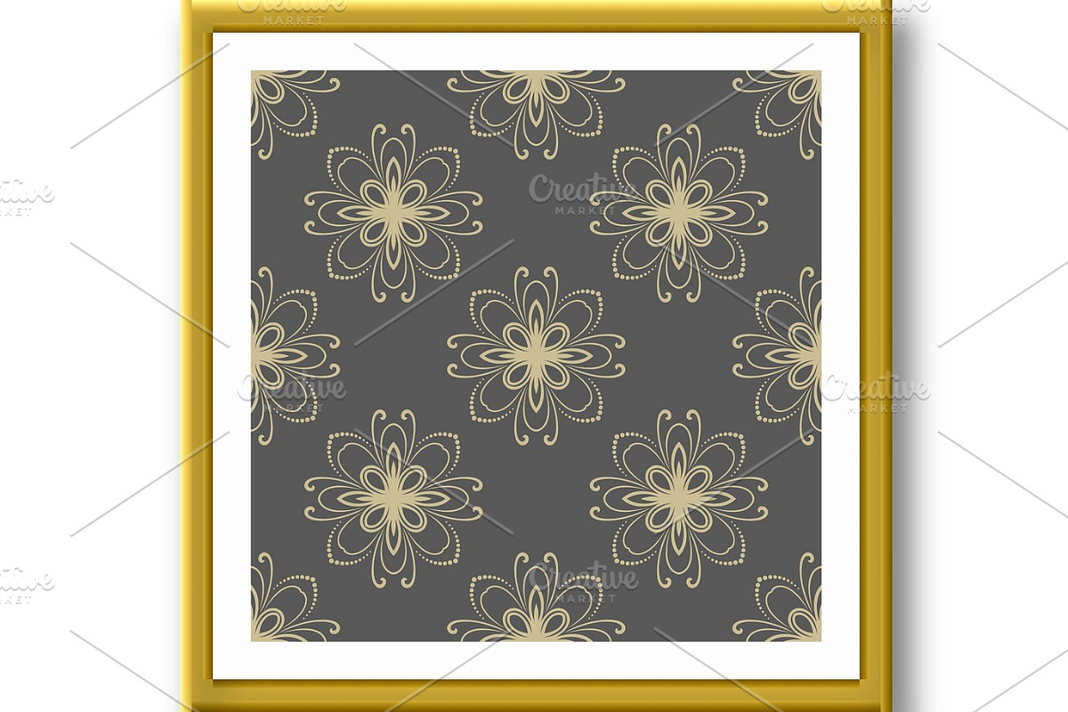 Floral Seamless Vector Pattern, a Decorative Illustration by FineArtStudio (Photo 3 of 3)