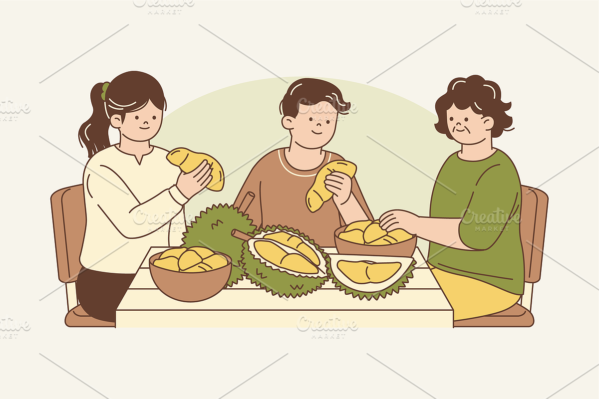Durian Wonders Illustration, an Object Graphic by Jump Studio (Photo 11 of 12)