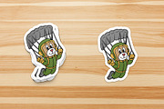 Dog Pilot Mascot Collection, an Object Graphic by Judsart (Thumbnail 4 of 4)
