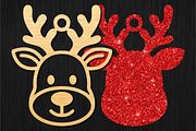 Reindeer Christmas Ornament SVG, an Object Graphic by DreamCafeArt (Thumbnail 3 of 3)
