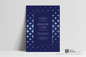 Gala Invite Adobe Temp - 35, a Design Template by BloomToLife By Dona