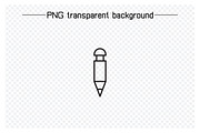 Pencil and Pen Line Icons Set, an Outline Icon by Designfour (Thumbnail 4 of 7)