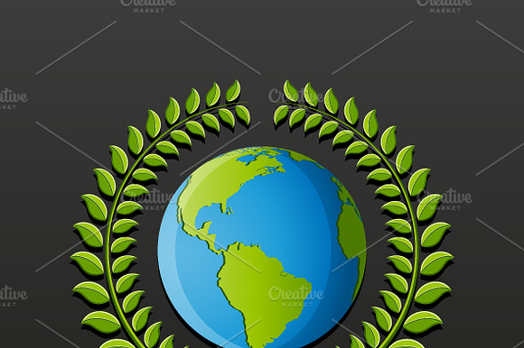 Eco Symbol With Earth