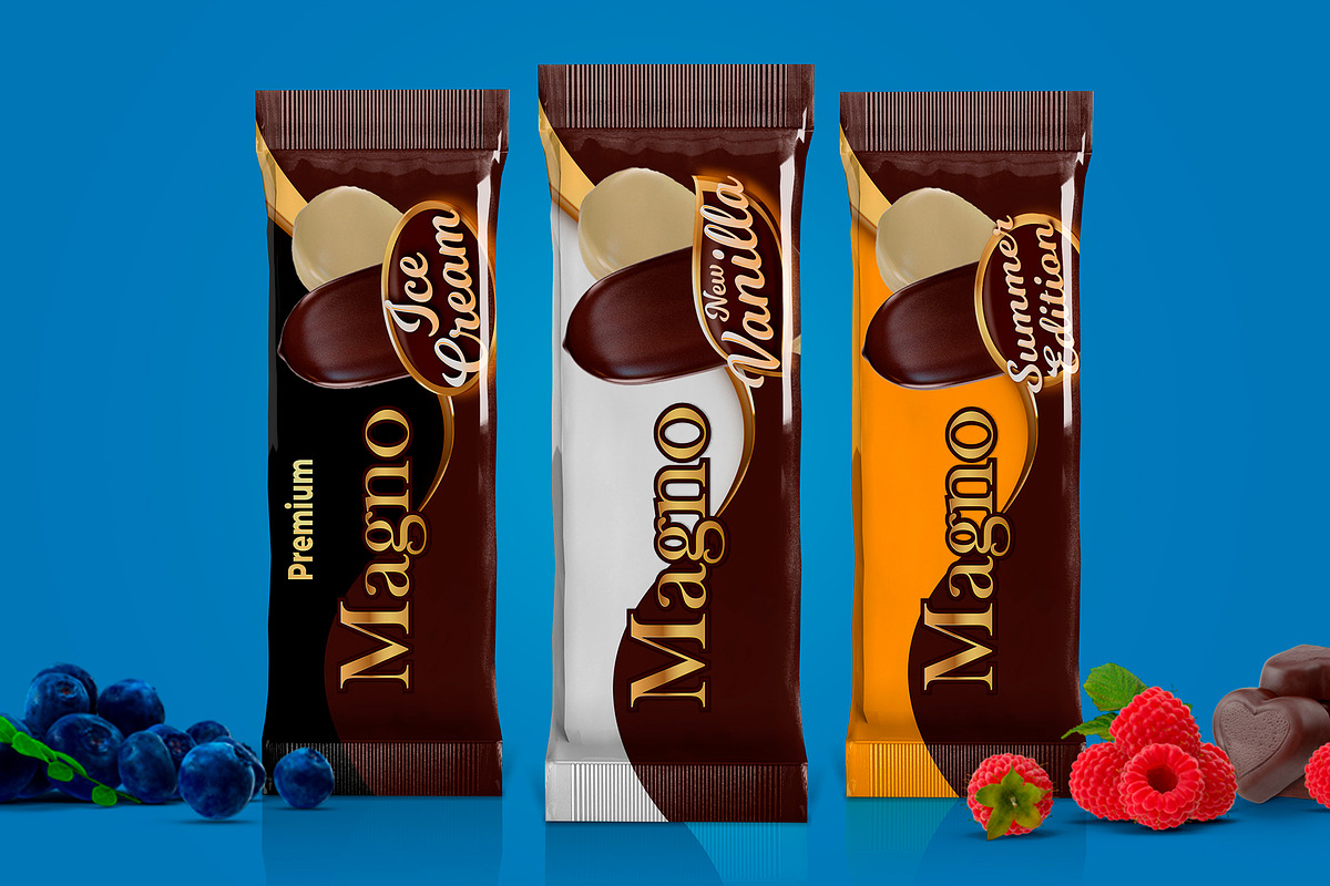 Popsicle Ice Cream Mockup, a Product Mockup by rogeriomarcos (Photo 2 of 7)