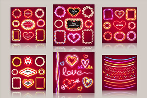 Valentine's Lights Decorations Set