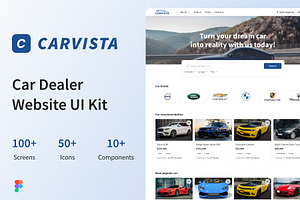 Carvista - Car Dealer Website UI Kit, an App Template by miawmiaw