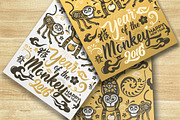 Chinese new year 2016 Monkey, an Illustration by www.lemongraphic.design (Thumbnail 1 of 5)