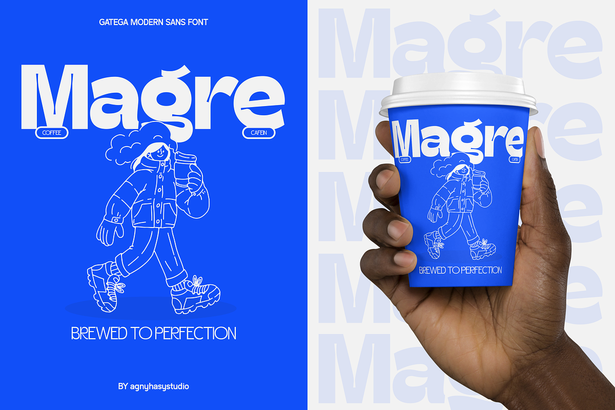 Gatega - Modern Inktrap Sans Family, a Sans Serif Font by agnyhasyastudio (Photo 6 of 16)
