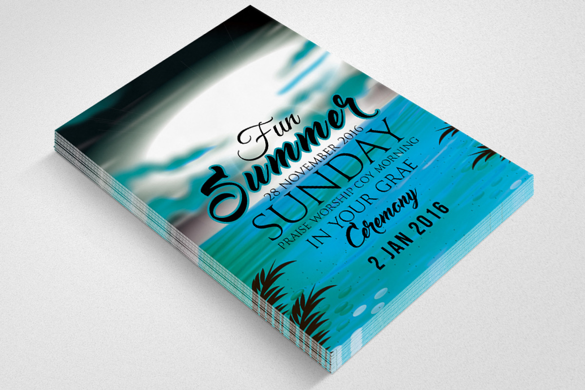 Summer Fun Flyer & Poster, a Flyer Template by Business Flyers