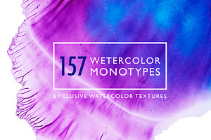 Big watercolor monotypes pack.