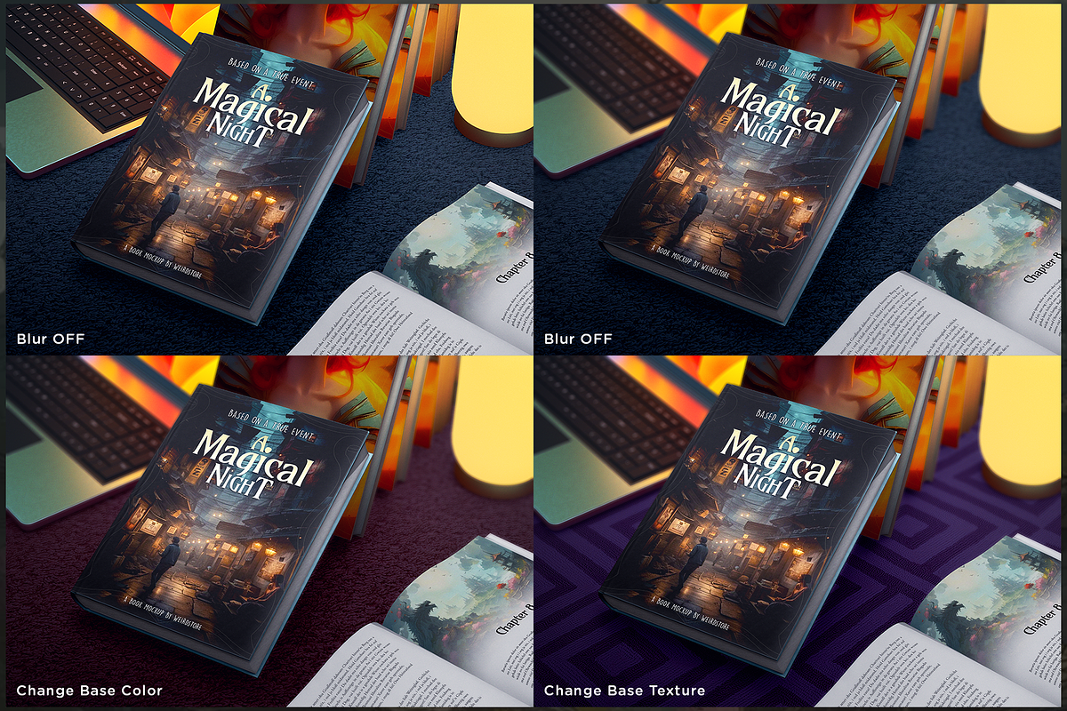 Fantasy Book Cover Mockup, a Books & Magazine Mockup by Weirdsgn Store (Photo 3 of 4)