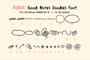 Good Notes! A Handwriting Font Set!